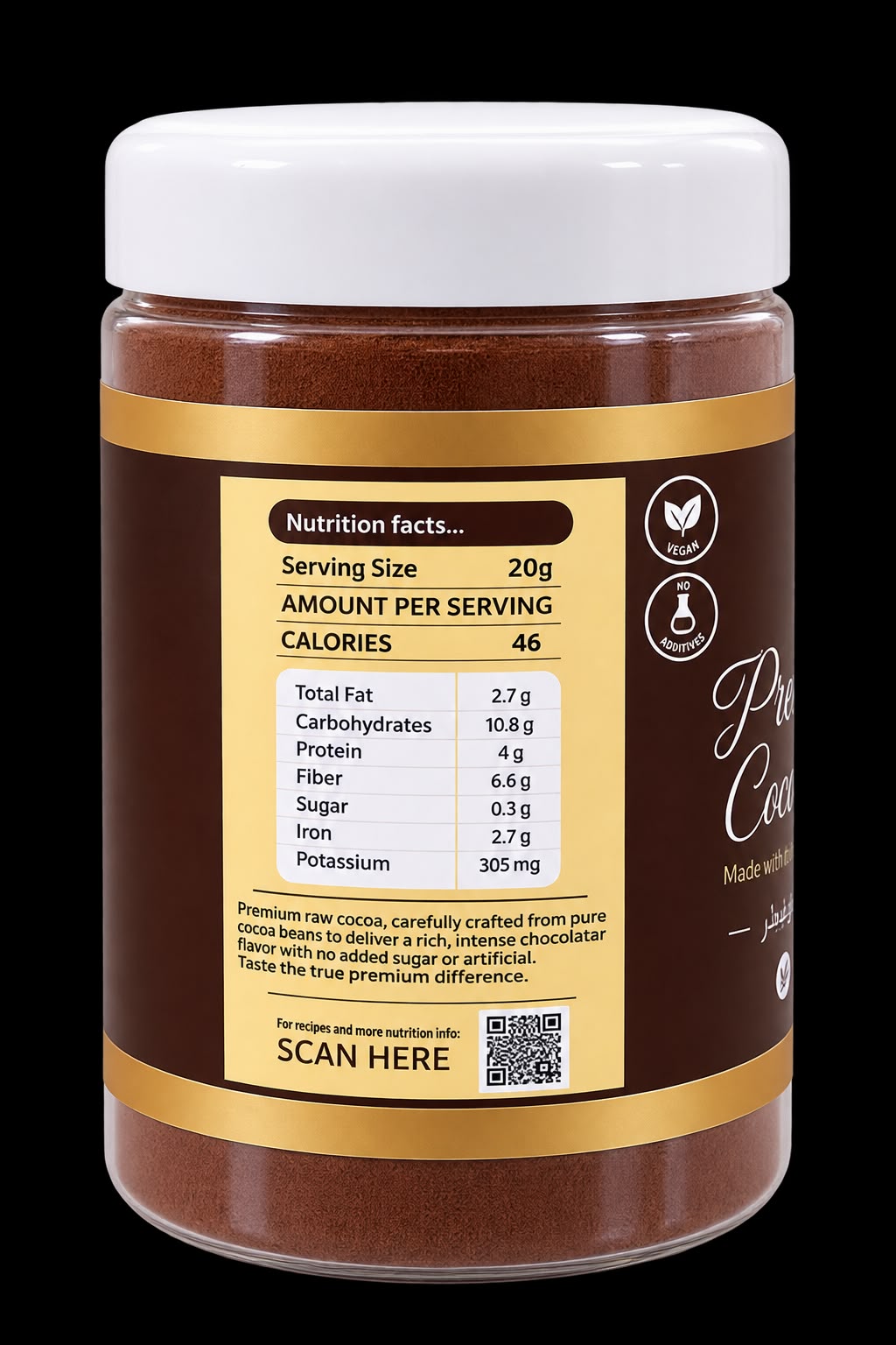 Premium Raw Cocoa Powder